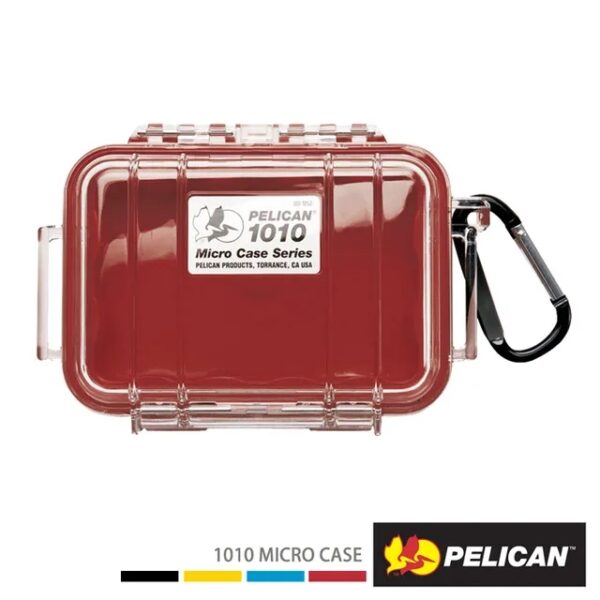 Pelican 1010 派力肯 微型防水氣密箱 透明紅