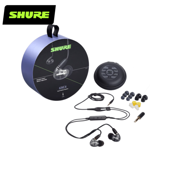 Shure AONIC 4 Black 線控 有線 入耳式耳機 黑色：圖片 2