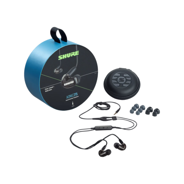 Shure AONIC 215 Black 線控 有線 入耳式耳機 黑色：圖片 3