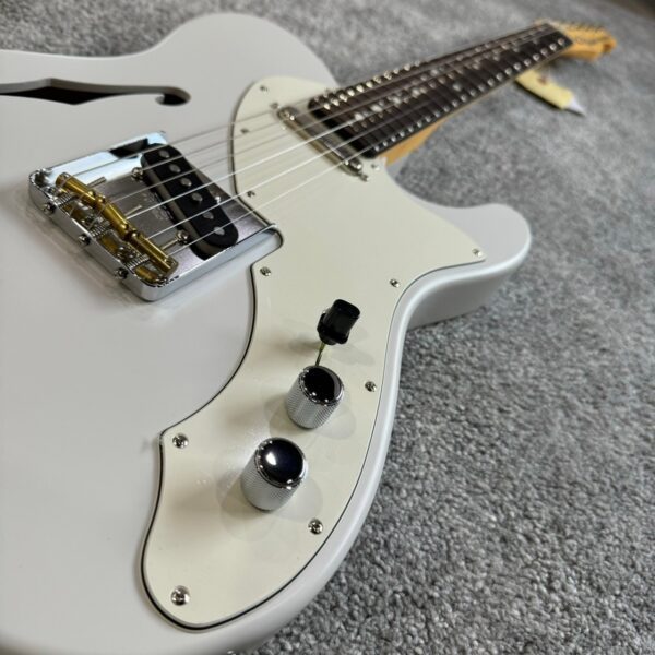 Fender Japan LTD Kusumi Color Tele Thinline RW IVO 象牙白 電吉他：圖片 4