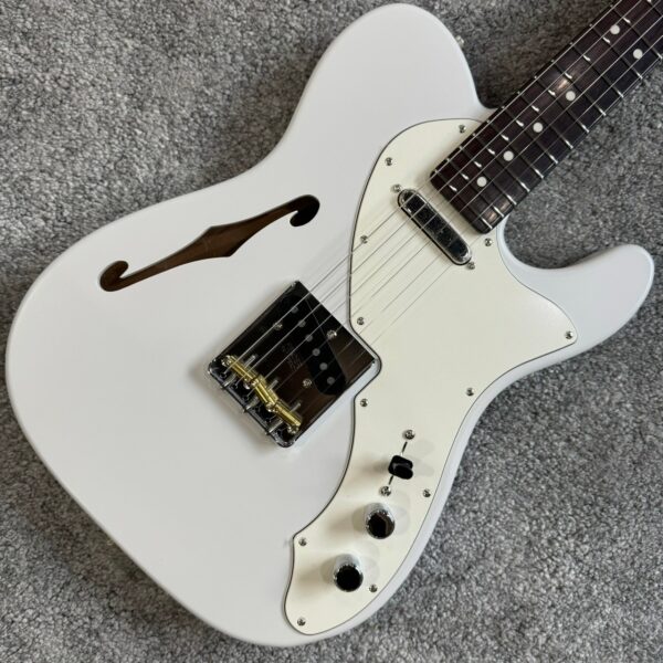 Fender Japan LTD Kusumi Color Tele Thinline RW IVO 象牙白 電吉他：圖片 3