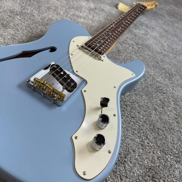 Fender Japan LTD Kusumi Color Tele Thinline RW BLUE 粉藍色 電吉他：圖片 4