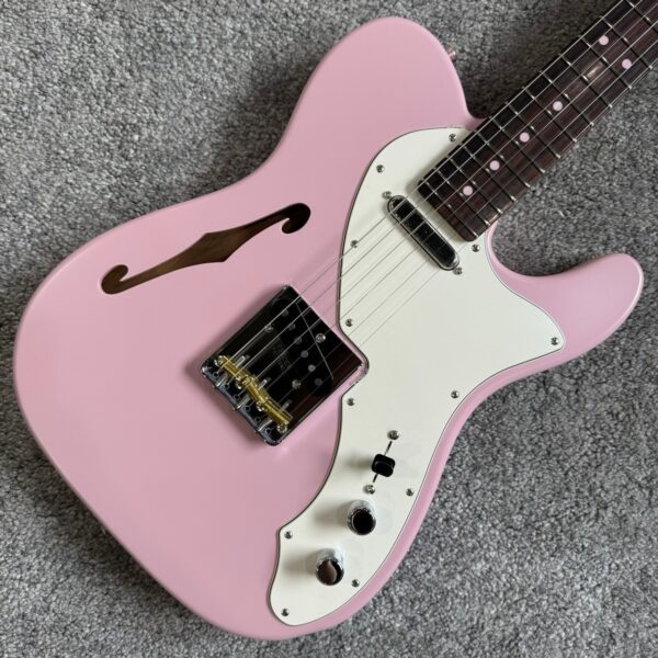Fender Japan LTD Kusumi Color Tele Thinline RW PINK 粉紅色 電吉他：圖片 2