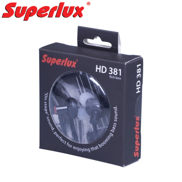 舒伯樂 Superlux HD381 耳道式耳機 低音加強