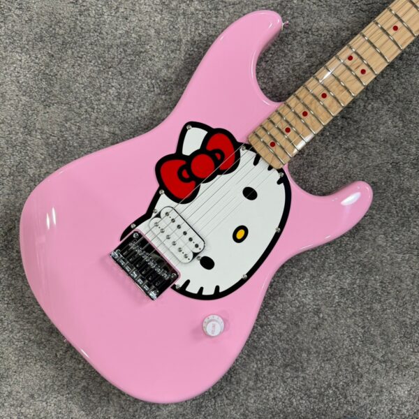 Squier X Hello Kitty Stratocaster LTD - Pink 三麗鷗聯名 電吉他：圖片 4