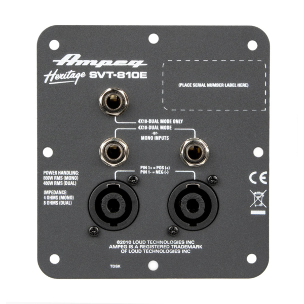 AMPEG SVT-810E 8x10 800瓦 電貝斯 箱體：圖片 3