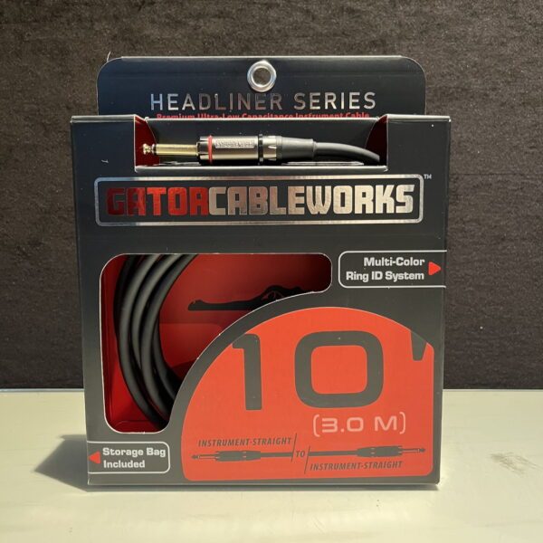 Gator Cableworks HEADLINER 樂器導線 3米 雙直頭：圖片 2