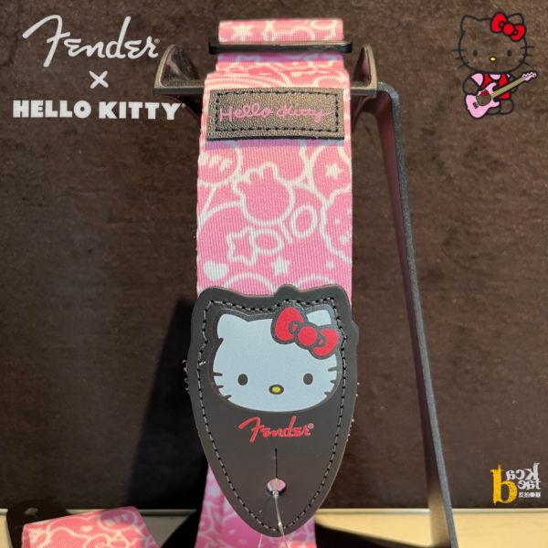 完售）Fender x Hello Kitty Pink Strap 聯名款背帶