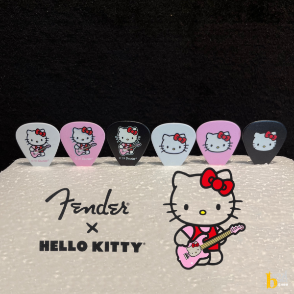 限量6組）Fender x Hello Kitty 18 Pack Pick Tin 聯名款匹克套組：圖片 3