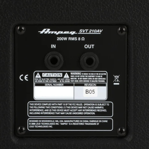 Ampeg SVT-210AV 2x10 200瓦 經典貝斯音箱 箱體：圖片 2