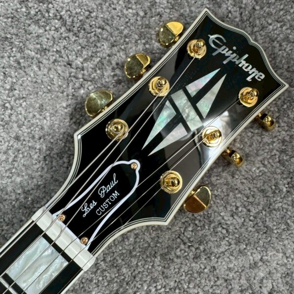 Epiphone x Gibson Les Paul Custom-Ebony 黑色 電吉他：圖片 2