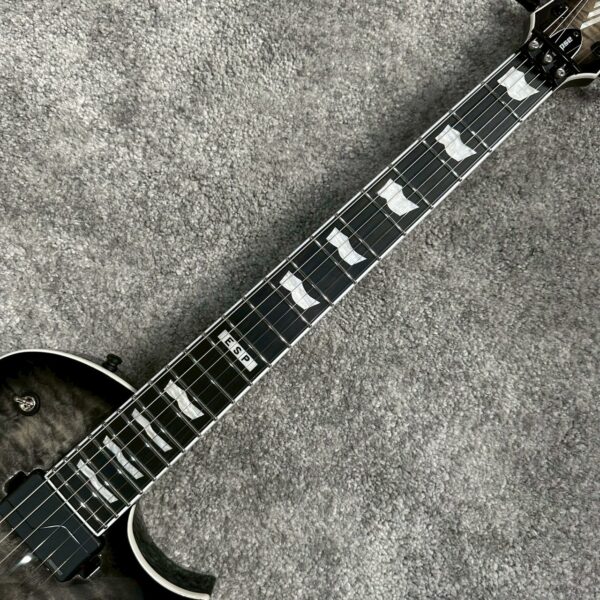 ESP E-II ECLIPSE FR QM CHB - FISHMAN 爆裂炭色 電吉他：圖片 7