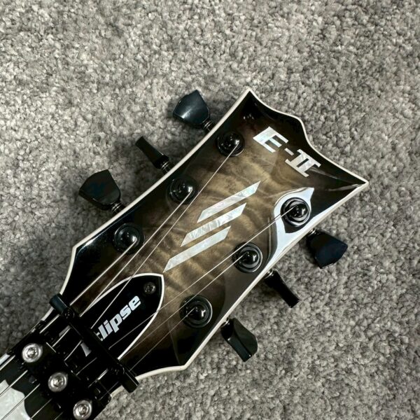 ESP E-II ECLIPSE FR QM CHB - FISHMAN 爆裂炭色 電吉他：圖片 6