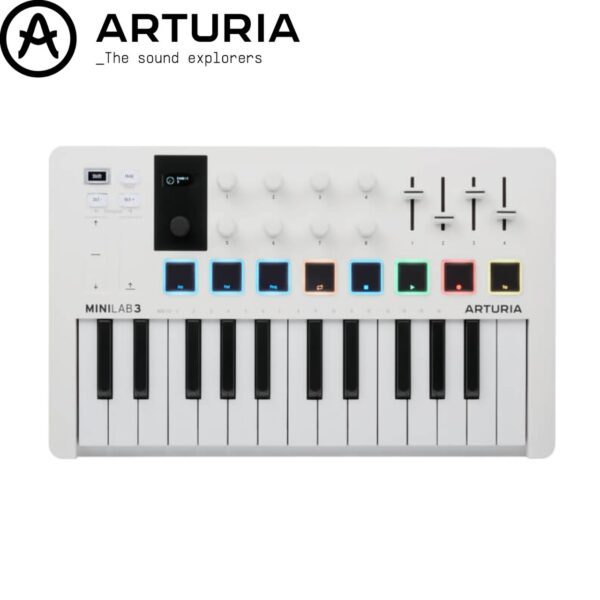 Arturia MiniLab MK3 25鍵MIDI 控制器 白色