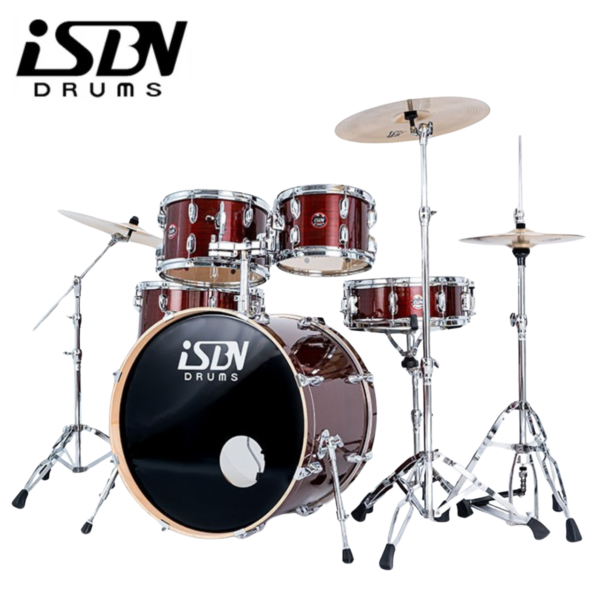 ISBN I-F505VHR 505 系列爵士鼓組 細絲紅