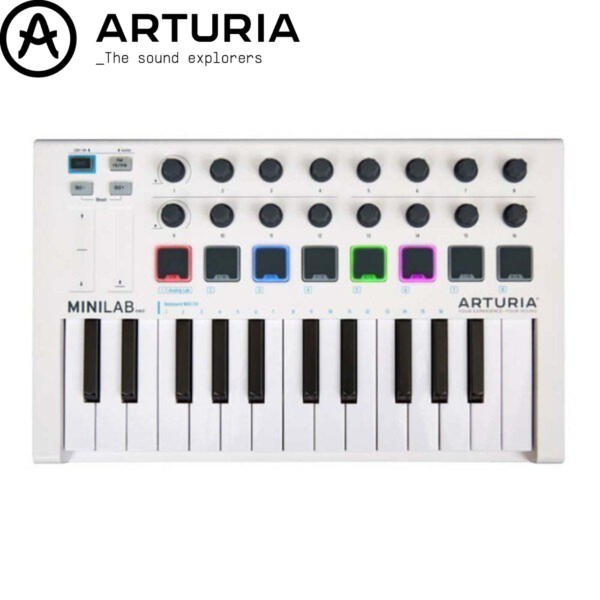 （出清）Arturia MiniLab MKII MIDI控制器 白色