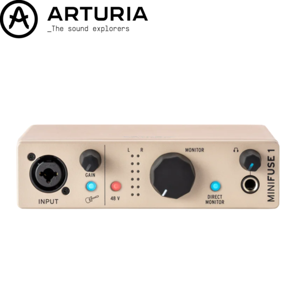 Arturia MiniFuse 1 USB-C 錄音介面 香檳色