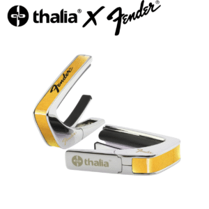 Thalia x Fender Maple Black Perine Logo 楓木鍍鉻 Perine風格字體 移調夾