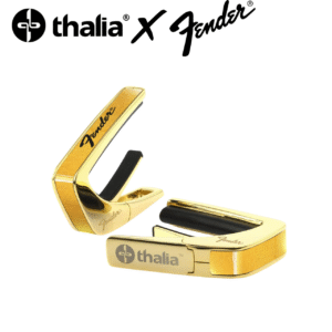 Thalia x Fender Maple Black Perine Logo 楓木24k金 Perine風格字體 移調夾