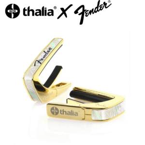Thalia x Fender Pearl Black Spaghetti Logo 珍珠母貝24K金 Spaghetti風格 移調夾