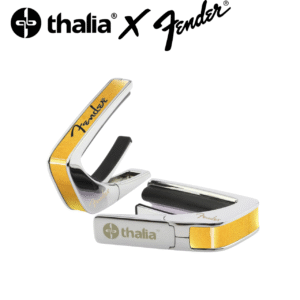 Thalia x Fender Maple Black Spaghetti Logo 楓木鍍鉻 Spaghetti風格字體 移調夾