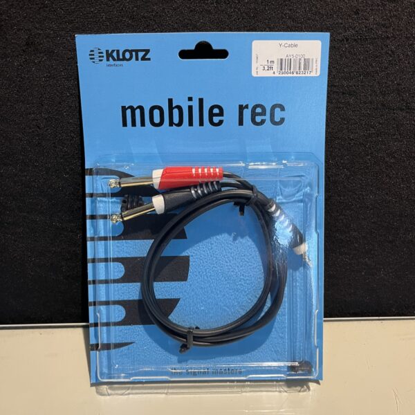 KLOTZ AY5-0100 Y-Cable 3.5mm to 6.3mm：圖片 2