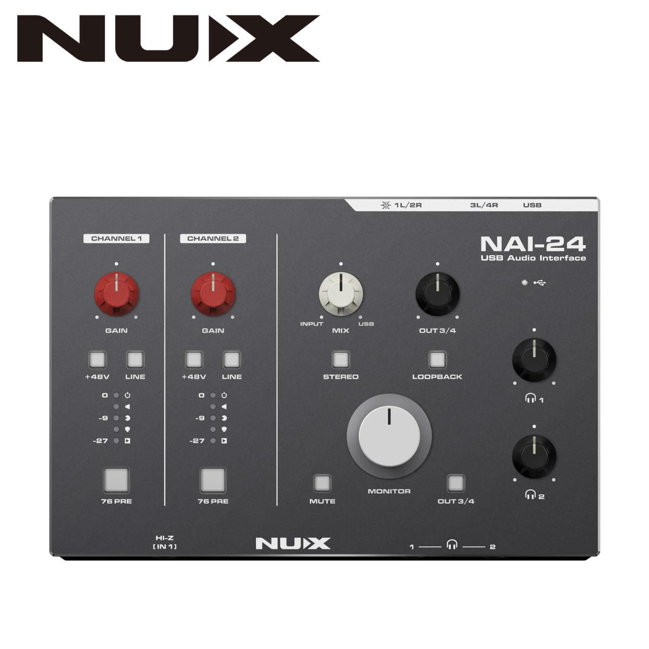 NUX NAI-24 錄音介面 USB 錄音介面