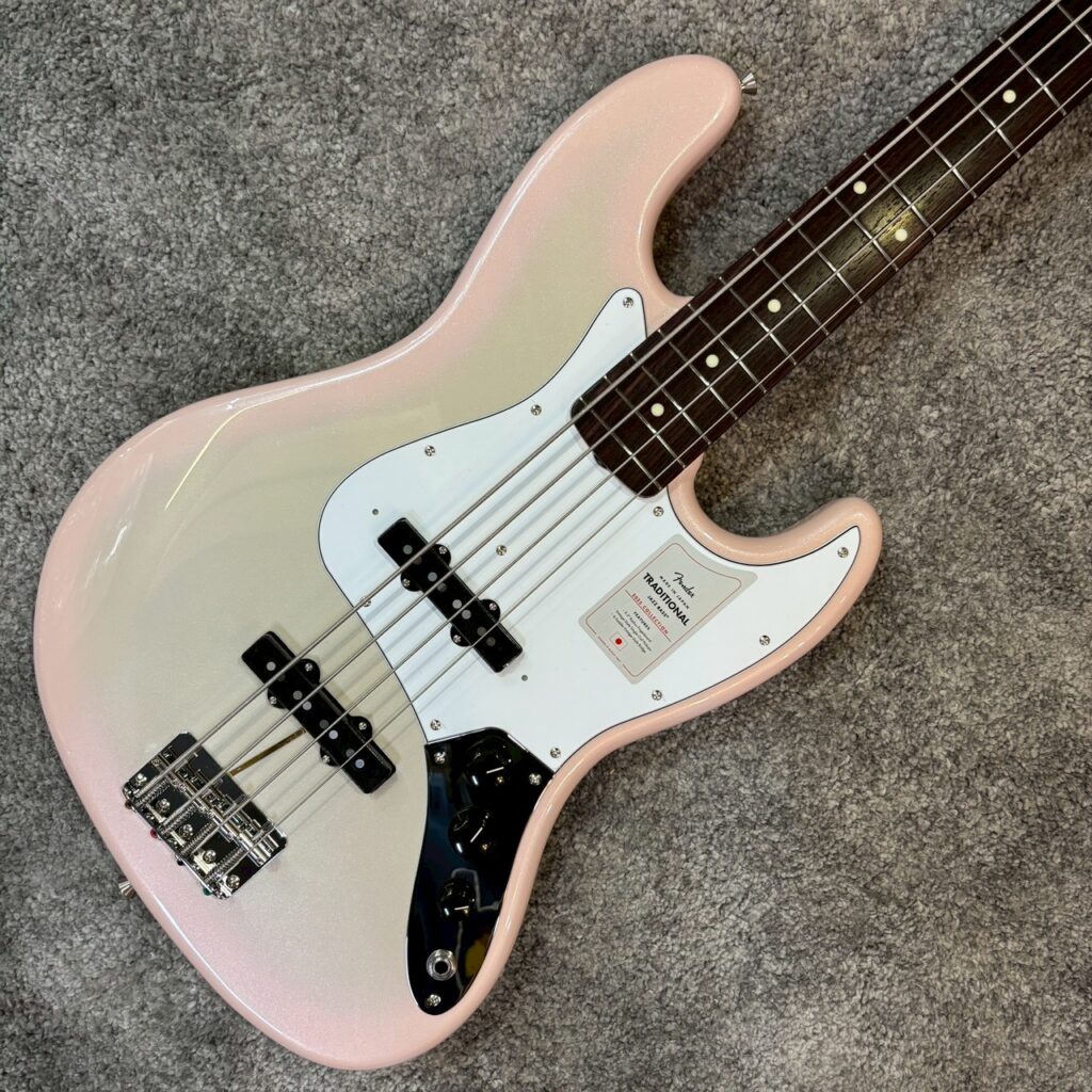 FENDER JAPAN TRADNLII 60S JBASS RW STARDUST PINK