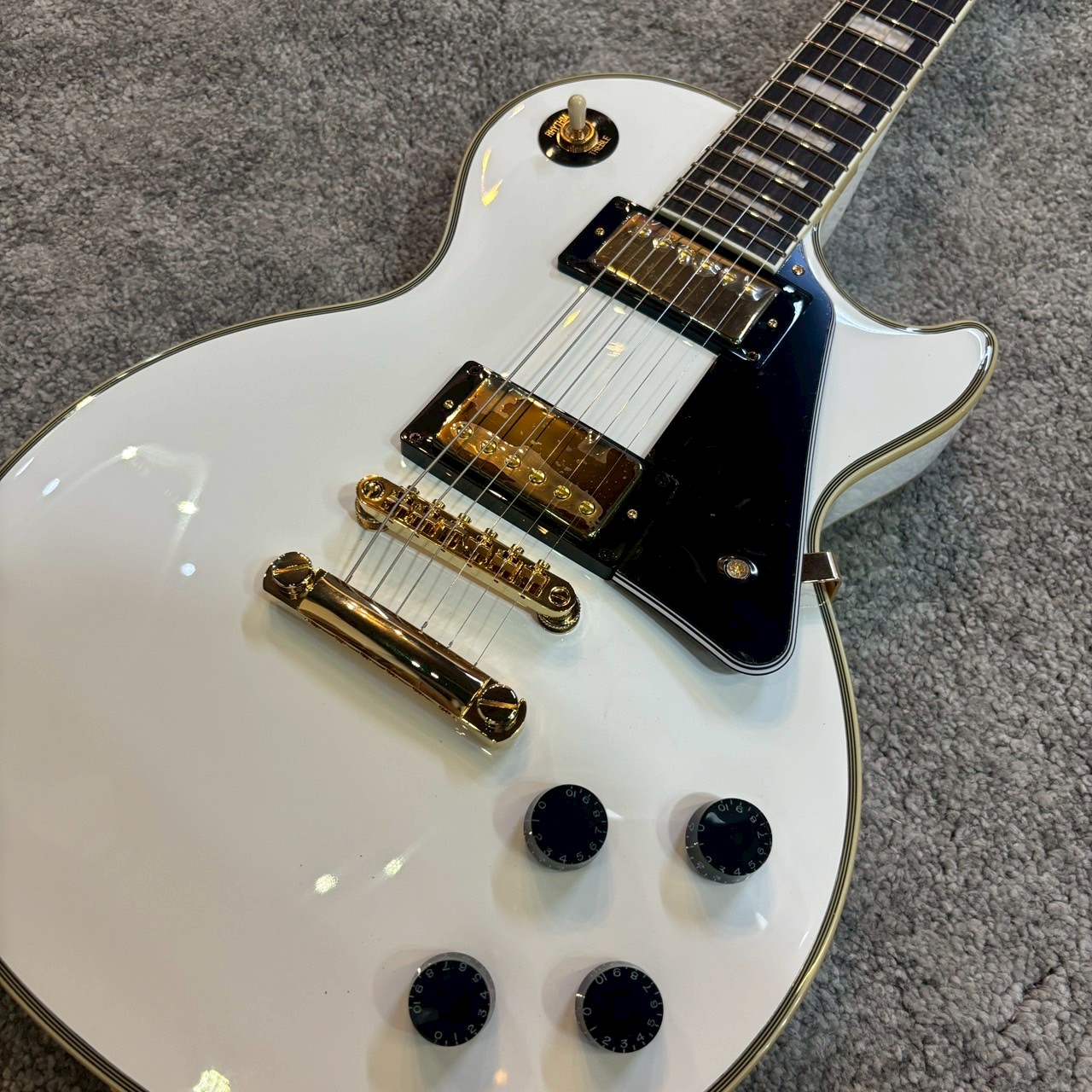 Epiphone Les Paul Custom - Alpine White 電吉他:圖片 4