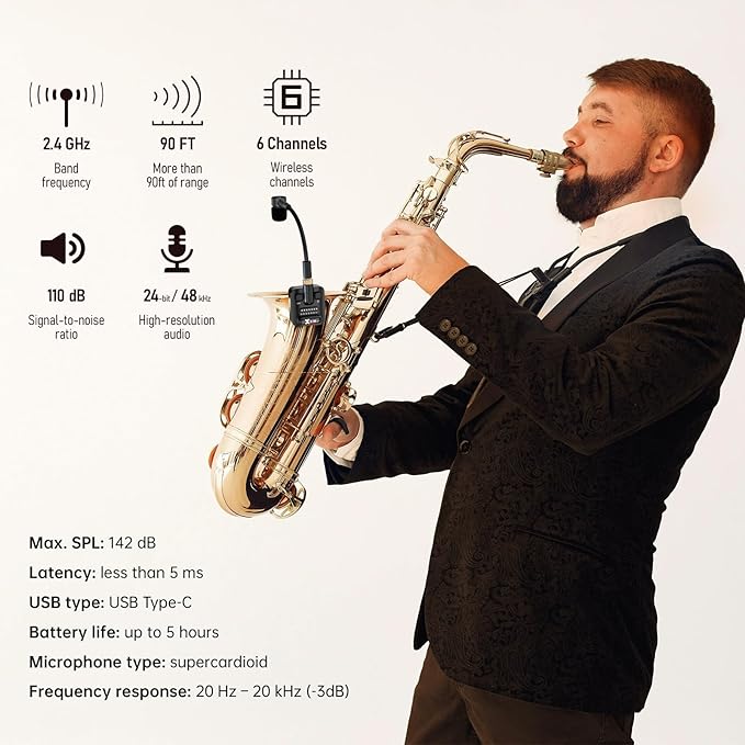 XVIVE U7 2.4G SAXOPHONE